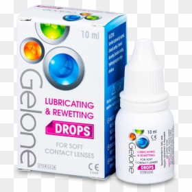 Stericon Pharma Gelone Lubricating And Rewetting Drops, HD Png Download - eye drops png