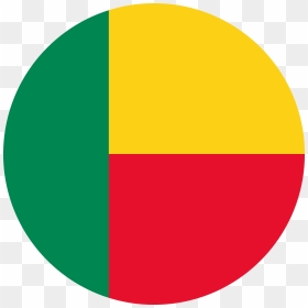 Benin Flag Round Xl - Benin Flag Circle Png, Transparent Png - hungary flag png