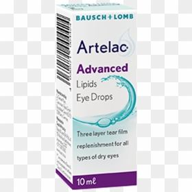 Artelac Advanced Lipids Eye Drops, HD Png Download - eye drops png