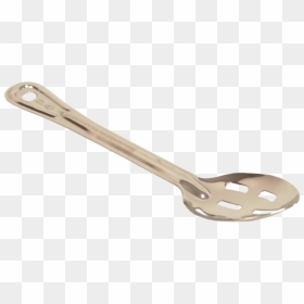 Slotted Stainless Steel Spoon - Tongs, HD Png Download - steel spoon png