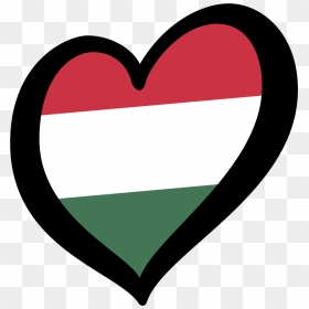 Eurovision Logo Flags Heart, HD Png Download - hungary flag png