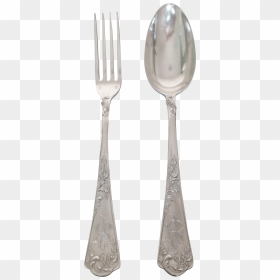 Silver Fork Png Image With Transparent Background, Png Download - steel spoon png