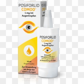 Posiforlid® Comod Augentropfen Packshot - Cosmetics, HD Png Download - eye drops png