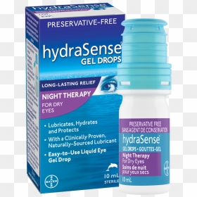 Product Packaging And Bottle Of Hydrasense Eye Drops - Hydrasense Eye Drops, HD Png Download - eye drops png