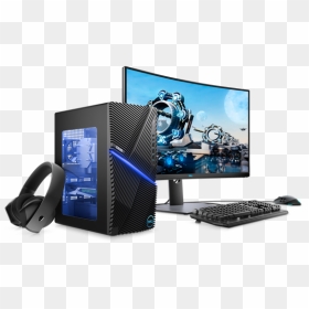 Dell And Alienware Show Off Curved Gaming Monitors - Dell G5 Gaming Desktop, HD Png Download - dell desktop png