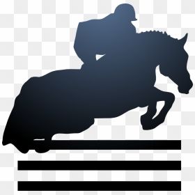 Transparent Horse Jump Silhouette, HD Png Download - horse riding png