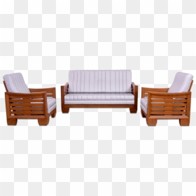 Wooden Sofa Coimbatore - Outdoor Sofa, HD Png Download - wooden sofa set png