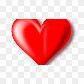 3d Red Heart Transparent Background Png Mart - Heart, Png Download - love heart 3d png
