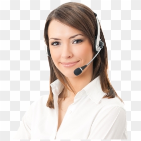 Customer Services Girl Png, Transparent Png - calling girl png