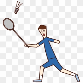 Illustration Of Badminton Players At The Paralympics - Badminton Player, HD Png Download - badminton smash png