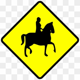 Horse Rider Caution Sign Vector Image - มั ง กี้ คลับ เชียงใหม่, HD Png Download - horse riding png