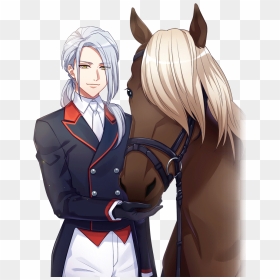 Horse And Anime Rider, HD Png Download - horse riding png