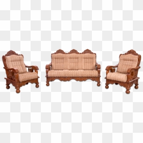 Wooden Sofa Coimbatore - Wooden Sofa Set Image Download, HD Png Download - wooden sofa set png
