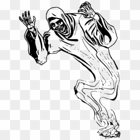Ghost Drawing Transparent, HD Png Download - horror hand png
