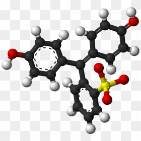 Phenol Red Zwitterionic Form 3d Balls - Cocaine Structure Ball Stick, HD Png Download - color balls png