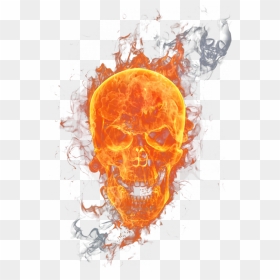 Instagram Viral Photo Editing In Picsart - Transparent Fire Skull Png, Png Download - horror hand png