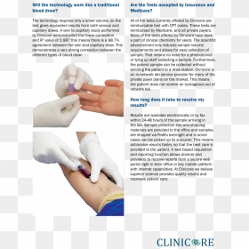 Drawing Veins Blood Test - Brochure, HD Png Download - blood test png