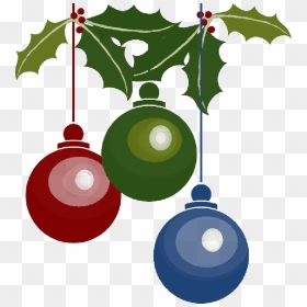 Decorations, Holly, Free, Color, Christmas, Balls, - Christmas Tree Decoration Vector, HD Png Download - color balls png