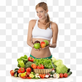 Girl With Fruits Png, Transparent Png - fresh fruits png