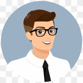 Manager Clipart Store Manager - Cartoon Face With Glasses, HD Png Download - manager clipart png