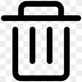 Delete Bin Trash Png - Del Icon Png, Transparent Png - delete png image