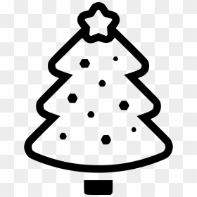 Xmas Tree Decoration Winter - Christmas Tree, HD Png Download - xmas star decorations png