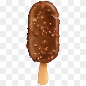 Icecream Clipart Ice Drop - Chocolate Ice Cream Stick, HD Png Download - stick kulfi png