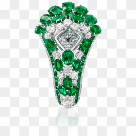 Transparent Emerald Gem Png - Graff Emerald Diamond Watch, Png Download - ladies watch png
