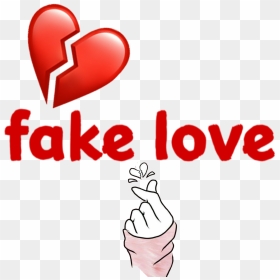 #fakelove #bts - Fake Love Png Text, Transparent Png - love png for picsart