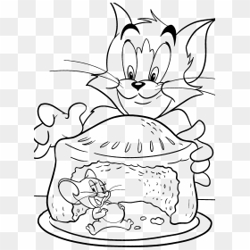 Tom Drawing Colour Tom Y Jerry Para Colorear- - Tom And Jerry Drawing Color, HD Png Download - tom and jerry birthday png