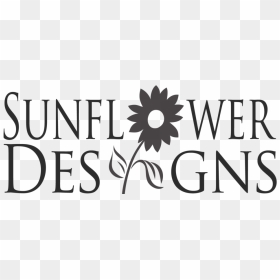 Sunflower Design Logo Crop Black - Graphic Design, HD Png Download - white sunflower png
