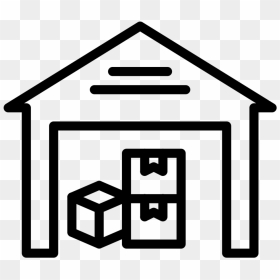 Warehouse Line Icon Png, Transparent Png - warehouse clipart png