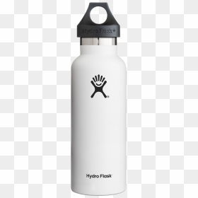 White 18 Oz Hydro Flask, HD Png Download - school water bottle png
