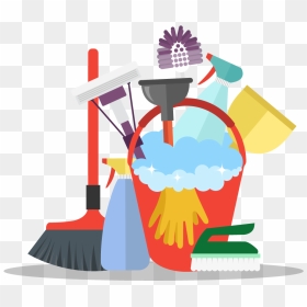 Janitorial Cleaning Services - Cleaning Tools Vector Png, Transparent ...
