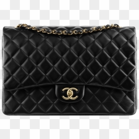 Fashion Bag Wallet Handbag Chanel Women Clipart - Chanel Classic Flap Bag Big, HD Png Download - women bag png