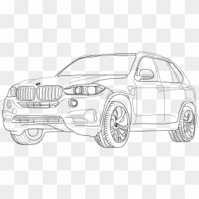 Rim Drawing Car Bmw Transparent & Png Clipart Free - Bmw X5 Clipart, Png Download - bmw cars png