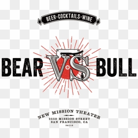 Bear Vs Bull Logo - Graphic Design, HD Png Download - beards png