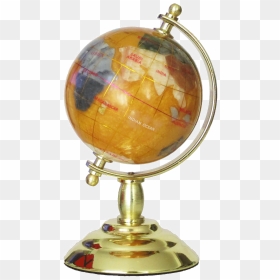 Gemstone Globe Tabletop 8 Cm Copper Single Leg Gold - Globe, HD Png Download - india in globe png