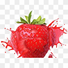 Splash Strawberry Png Image - Bazooka Sour Straws Salt Nic, Transparent Png - strawberry fruit png