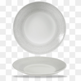Churchill Isla Shale Grey Spinwash Deep Coupe Plate - Circle, HD Png Download - plastic crockery png