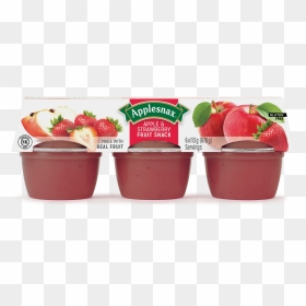 Applesnax Apple & Strawberry Cups - Compote Applesnax, HD Png Download - strawberry fruit png