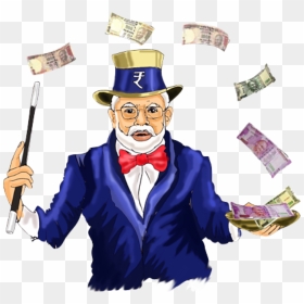 Modi Magician, HD Png Download - modi cartoon png