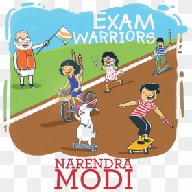 Image Of "exam Warriors", Pm Narendra Modi&rsquo - Exam Warriors By Narendra Modi, HD Png Download - modi cartoon png