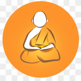 Monkas Clipart Monk Meditation - Buddhist Monk Clear Background, HD Png Download - meditation clipart png