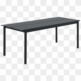 30911 Linear Table Black 200x75cm 1545224337 - Muuto Linear Steel Table, HD Png Download - steel sofa set png