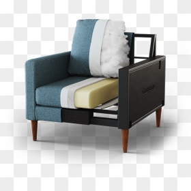 Club Chair, HD Png Download - steel sofa set png