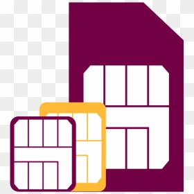 Different Types Of Sim Cards - Illustration, HD Png Download - sim cards png