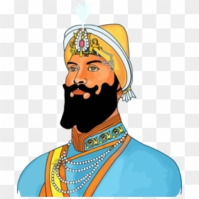 Transparent Guru Gobind Singh Jayanti Moustache Guru - Guru Gobind Singh Ji Jayanti, HD Png Download - singh png