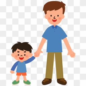 Father Son Clipart - 父 と 子 イラスト, HD Png Download - christmas father clipart png
