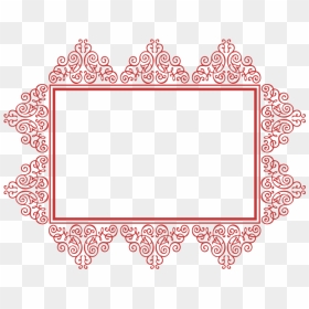 Rectangular Frame In Red Color - Square Design In Red Color, HD Png Download - red color png